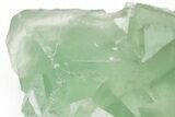 Green Cubic Fluorite Crystals with Phantoms - China #216275-2